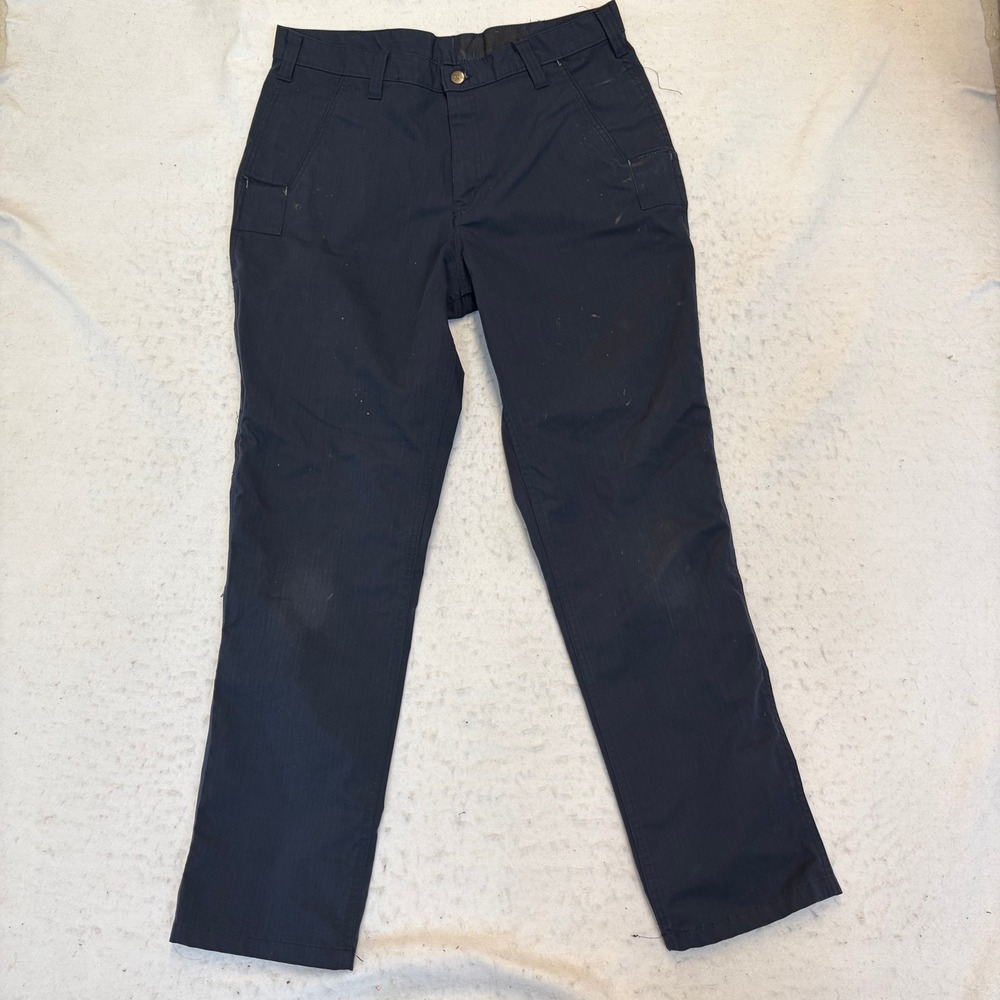 Carhartt Relaxed Fit Pants Mens 32x32 Navy Blue Workwear Canvas Utility